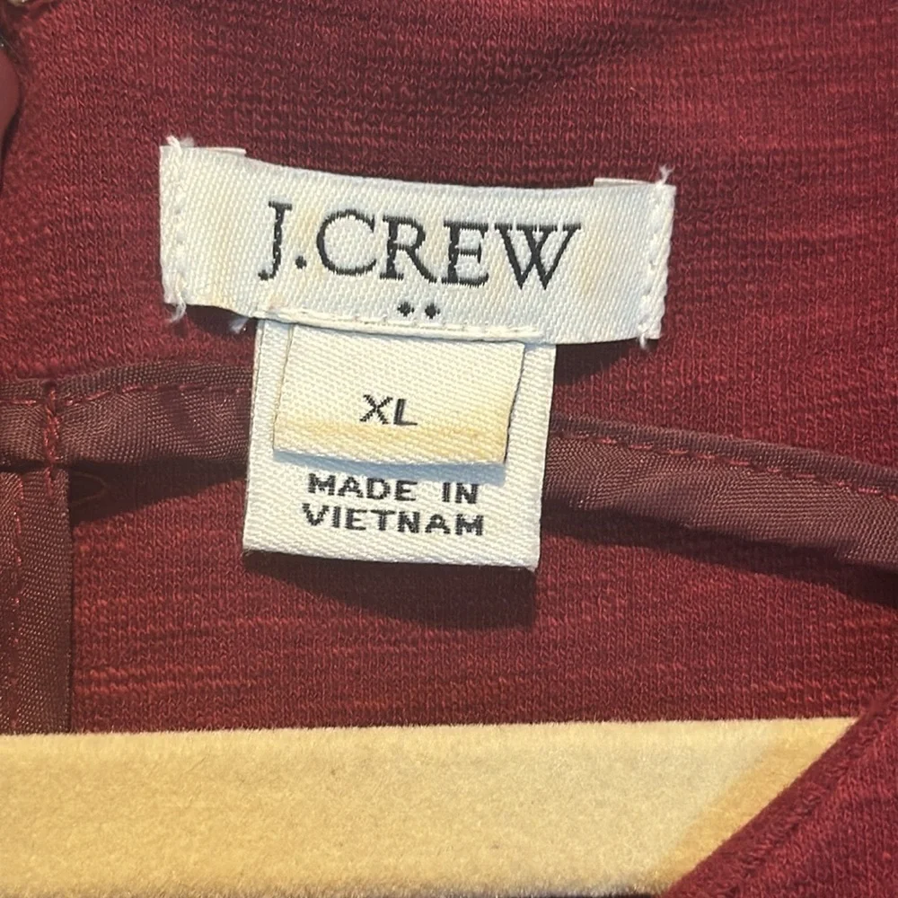 J. Crew Rich Burgundy Mini Dress